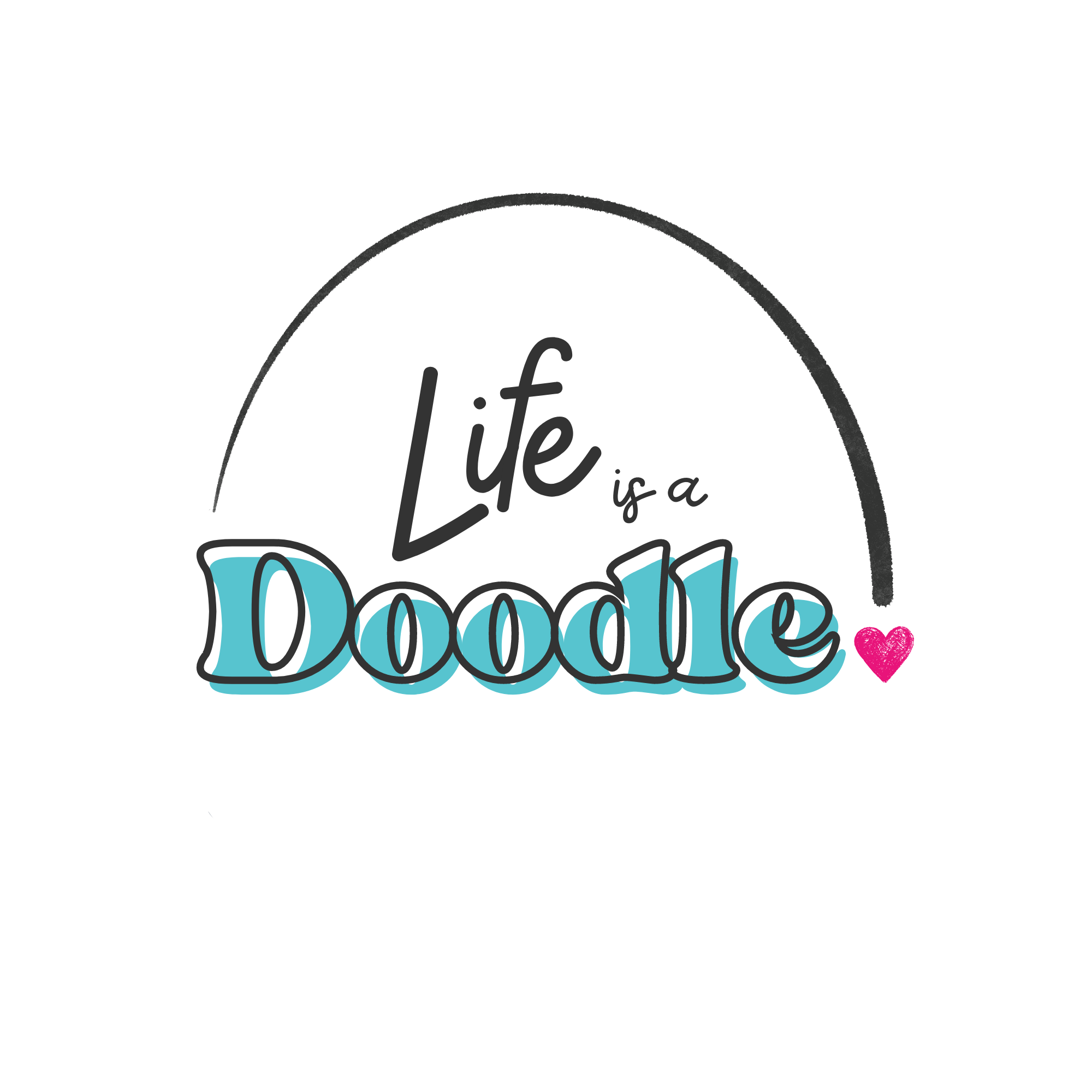 Life Is A Doodle - Locking Diaries And Journals For Girls